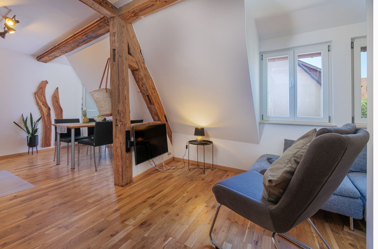 „Tor zur Ruhe“ - Dachgeschossflair 2-Raum Wohnung 40qm für 3 Personen - Apartment 3 - Schwarzwald Ferienhaus