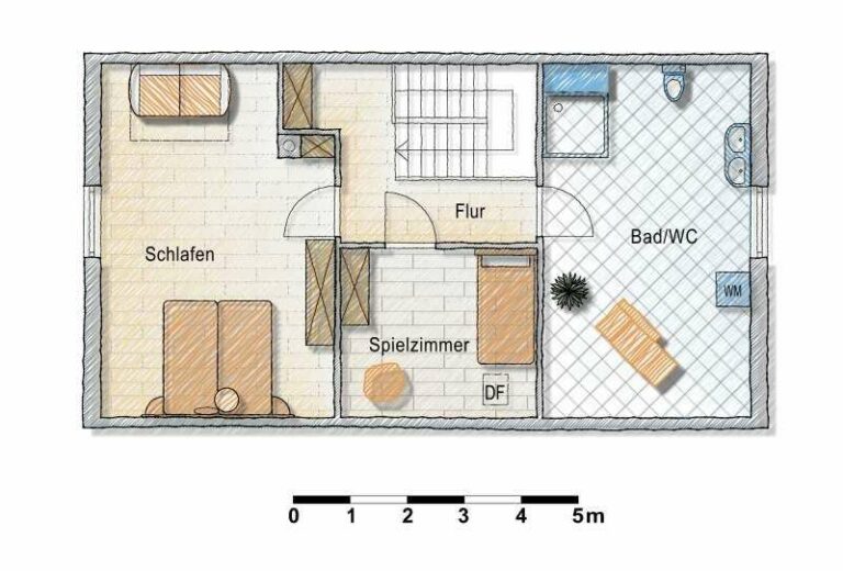 Floor plan of the holiday home Burghalde above